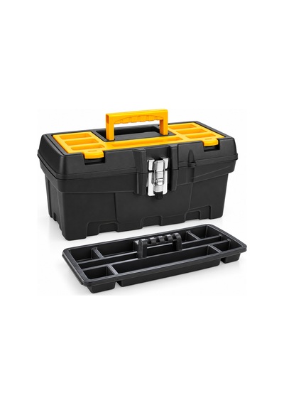 16 Metal Kilitli Takım Çantası Çıkarılabilir Organizer Tepsili
