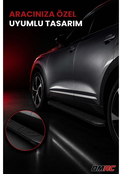 Citroen C5 Aircross 2025-2026 Uyumlu Araca Özel Sideline Yan Basamak Siyah