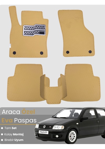 Volkswagen Polo 6n2 2000-2001 Uyumlu Eva Paspas Tam Set Oto Paspas,araca Özel,tam Koruma 642