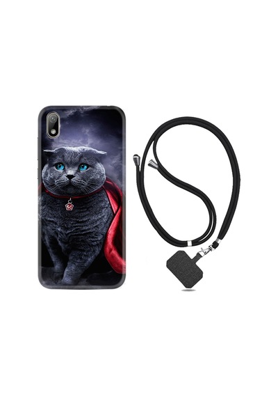 Huawei Y5 2019 Kılıf Boyun Askılı Super Cat 1666