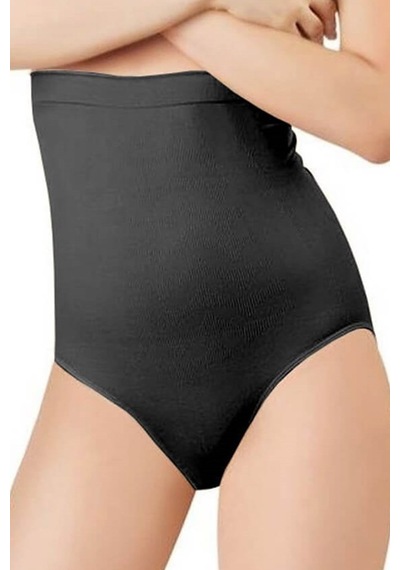 Pemilo Kadın 890 Dikişsiz Silikonlu Slip Korse Siyah