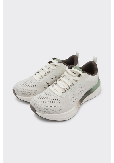 Derinet Comofrt Taban Bağcıklı Kadın Sneaker Bej Bej