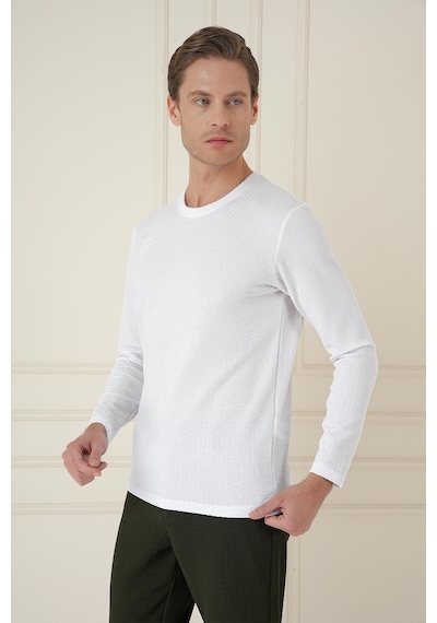 Efor Ts 889 Slim Fit Beyaz Spor T-shirt Beyaz