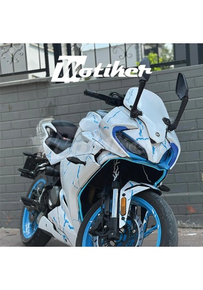 Cfmoto 250sr Sticker 2020-2024 Şimşek Desen Kaplama Sticker Etike