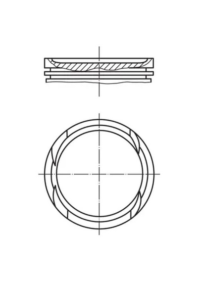 Piston Segman - Fiat Idea, Punto, Bravo, Stilo, Brava, Palio, Siena - Goetze-engıne-877070304000ag 30881842