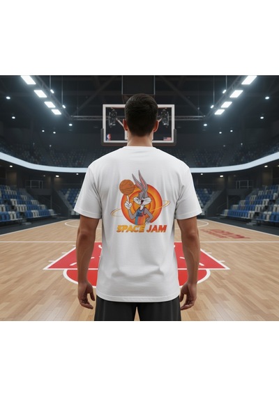 Orbit Dunker Oversize Unisex T-shirt Beyaz