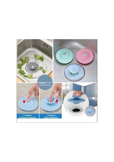 Bükülebilir Lavabo Ve Küvet Tıkacı Süzgeç Plastik Diğer