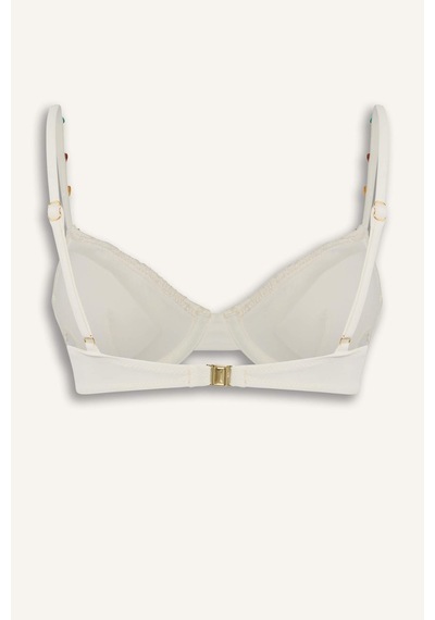 Defacto Lilyrose X Defacto Regular Fıt Bikini Üstü H8841ax26hswt16 Beyaz-wt16