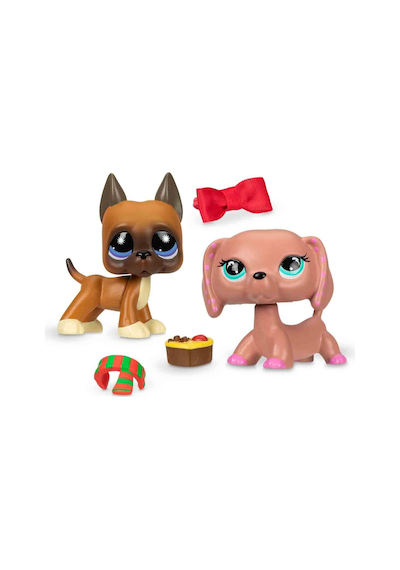Littlest Pet Shop Minişler 2 Li Figür Seti S4 Danua Köpek Dakhund Köpek Koleksiyon Oyuncak