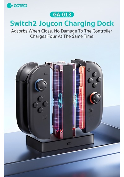 Özel Seri Oyuncağı Oyun Odası Oda Düzeni Coteci Nintendo Switch 2 Joy-con Şarj Ünitesi Ve Standı
