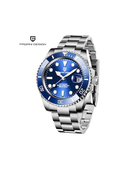 Pagani Design Pd-1661 Submariner 40mm Otomatik Mekanik Kol Saati Paslanmaz Çelik Dalgıç Saat Safir Cam Erkek Saati Lacivert Diğer