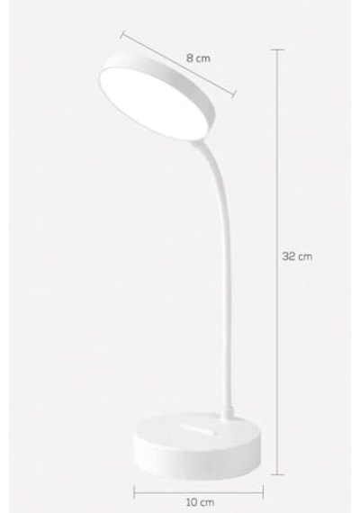 Şarjlı Dokunmatik Akrobat Masa Lambası 12 Led&apos Li Katlanabilir Kitap Okuma Ve Çalışma Işığı, Beyaz Işık, Işıldak Modlu Taşınabilir Masa Üstü Lamba-kitap Okuma Işığı .