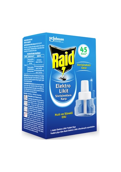 Raid Sinekkovar 45 Gece Sistem 27 Ml Yedek