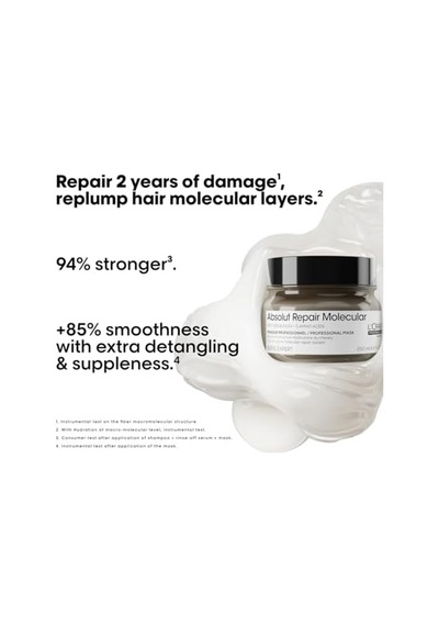 Professionnel Paris Absolut Repair Molecular Tüm Yıpranmış Saçlar İçin Yoğun Onarıcı Maske 250 Ml