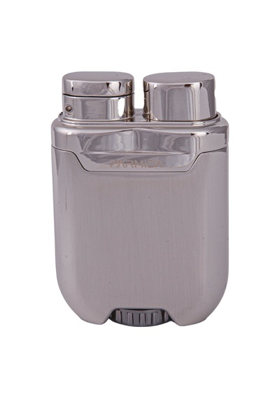 Tek Torch Pürmüz Gümüş-gold Metal Puro Çakmağı - Tr7893