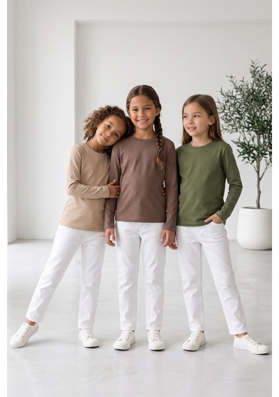 Kiagu Kız Erkek Çocuk Basic Tişört 3'lü Set Pamuklu Uzun Kollu Çocuk Tişört 2-13 Yaş T-shirt 3'lu Set7 Kiagu Kız Erkek Çocuk Basic Tişört 3'lü Set Pamuklu Uzun Kollu Çocuk Tişört 2-13 Yaş T-shirt 3'lu Set7