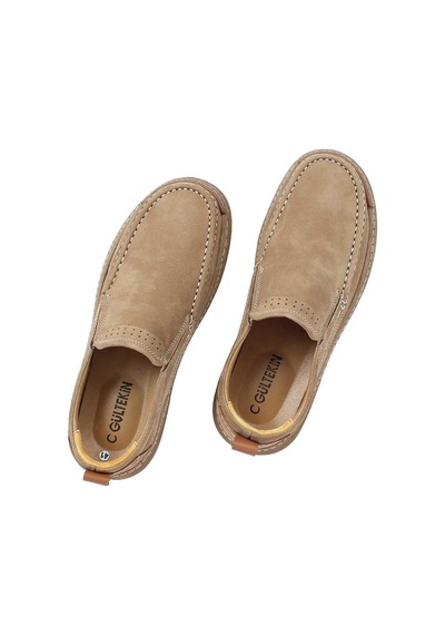 Erkek Kum Nubuk Deri Sneaker