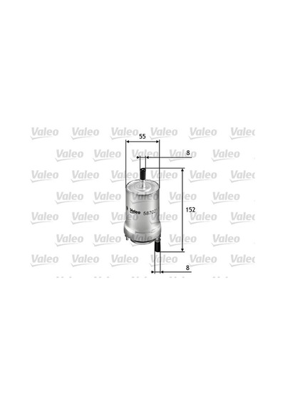 VALEO 587021 Yakıt Filtresi (Benzin) Volkswagen Polo IV 1.2 12V-1.4 16V