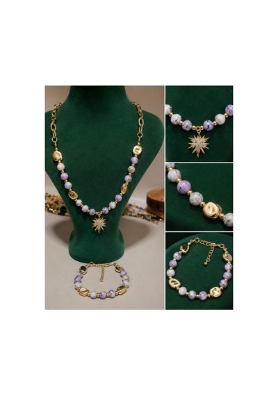 Özel Tasarım Gold Kadın Aksesuar Set Model 4 Model 4