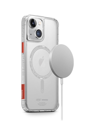 Apple Uyumlu iPhone 14 Kılıf Skinarma Şeffaf Airbag Tasarımlı Magsafe Şarj Özellikli Saido Kapak
