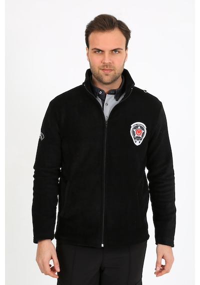 Özel Güvenlik Nakışlı Polar Mont Unisex Kalıptır Siyah