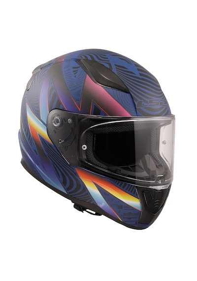 Ls2 Rapıd 2 Optık Full Face Motosiklet Kaskı Mat Mavi - Mor