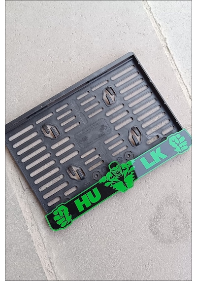 Motor Plakalık - Hulk Yazılı Plakalık - Hulk Motorsiklet Plakalık Pleksi Plakalık