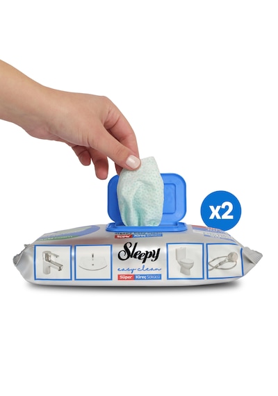 Sleepy Easy Clean Süper Kireç Sökücü Yüzey Temizlik Havlusu&Mendili 2x30 (60 Yaprak)