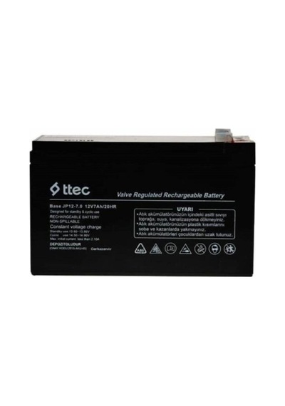 Ttec Base 12v 7ah Bakımsız Kuru Akü 03/2023 Üretim - 1