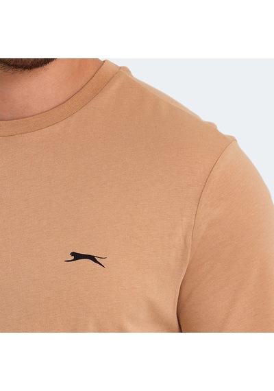 Slazenger PAINT I Erkek Baskılı Bej Tişört