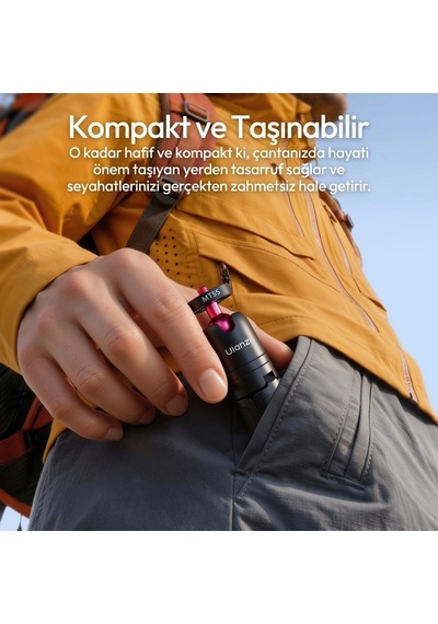 Ulanzi Mt55 Snapgo 4 İn 1 Mini Selfie Stick Tripod Telefon Ve Aksiyon Kamera Uyumlu - T165 Siyah