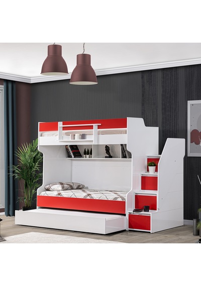 Ranza, Cesur Yavrulu Ranza - Kırmızı 3 Adet Comfort Yatak 90 X 190 CM