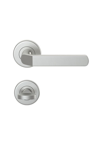 Condi 1083 Saten Krom Rozetlı Kapı Kolu Saten Krom Rozetli Wc Tk