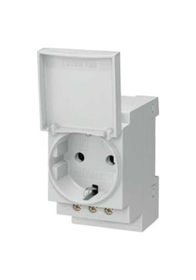 Siemens 5te6801 N Kapaklı Topraklı Priz Raya Montaja Uygun 230v 16a