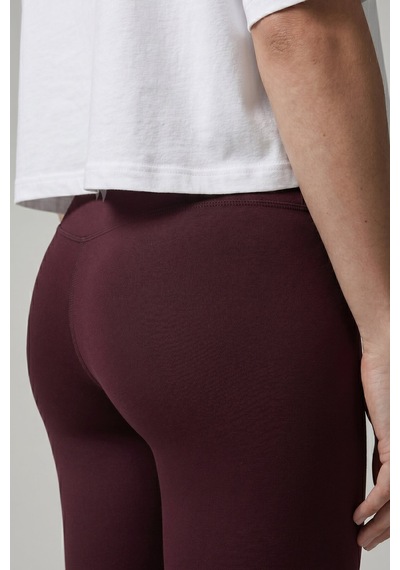 Woneagle Kadın Bordo Yüksek Bel Toparlayıcı Push Up Spor Tayt Bordo Bordo