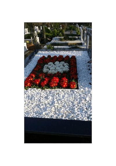 Asenya Mezar Taşı 11 Kg 2-4 Cm Beyaz Dolomit Taş Dere Çakıl Taşı Bahçe Süs Taşı Mezar Süsleme Taşı