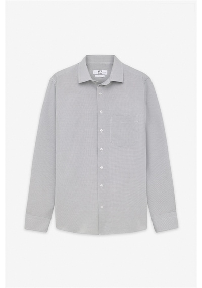 Süvari Siyah Regular Klasik Yaka Casual Gömlek Gm2025300050-s09 Siyah