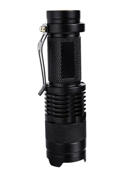 Schulzz Uv Profesyonel Zoomlu Flaş Led Mor Işık El Feneri 395 Nm Siyah