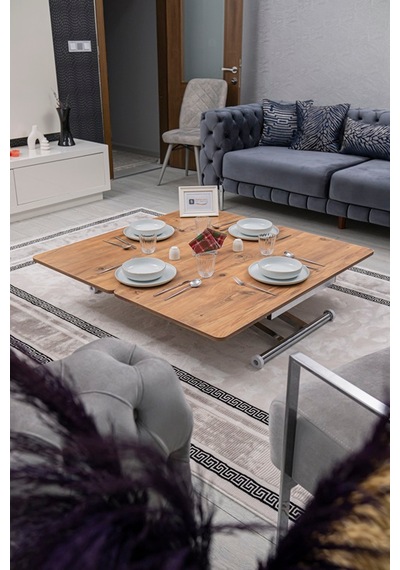 Home Üst Tabla Mdf Efesçam Oval Köşe Alt Krom