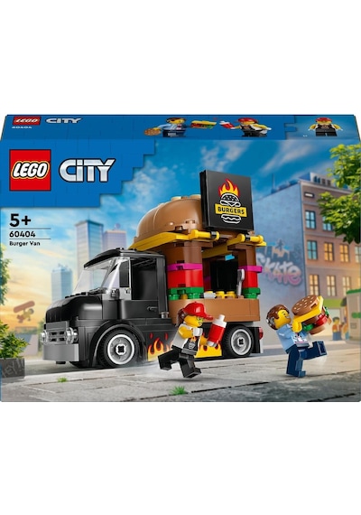 LEGO® City Hamburger Kamyonu 60404 5+ Yaratıcı Oyuncak Yapım Seti - 194 Parça