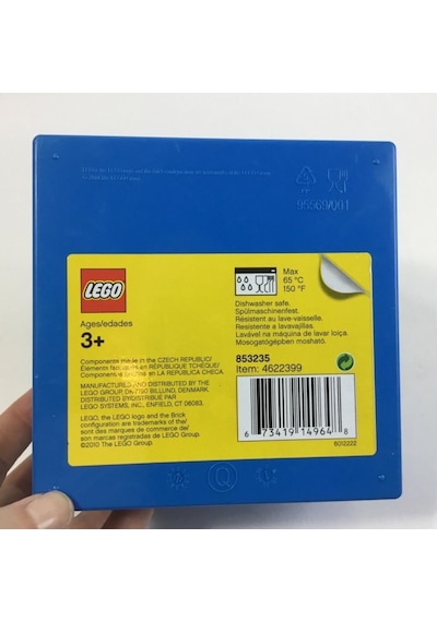 LEGO Storage 853235 2X2 Blue Food Box