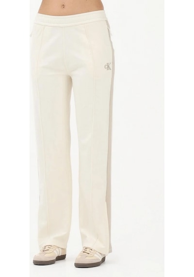 Calvin Klein Esnek Havlu Kumaş Eşofman Kadın Beyaz Eşofman Altı Lv047e225g-yac Beyaz