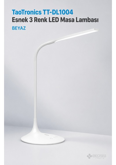 Taotronics Tt-dl1004 Esnek 3 Renk Led Masa Lambası Beyaz