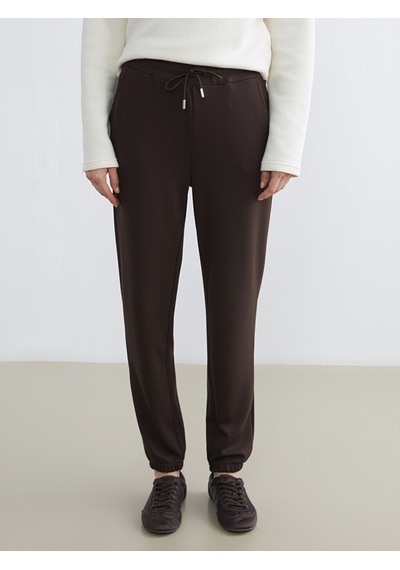 Lcw Everyday Kahverengi Beli Lastikli Kadın Jogger Eşofman Altı