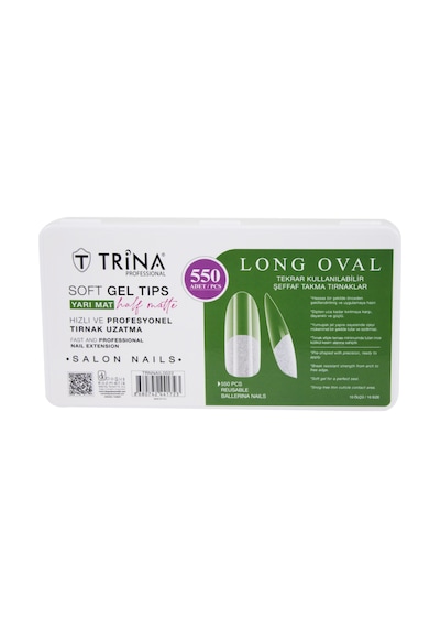 Trina Soft Jel Takma Tırnak Long Oval Yarı Mat 550'li Trnnaıl0022