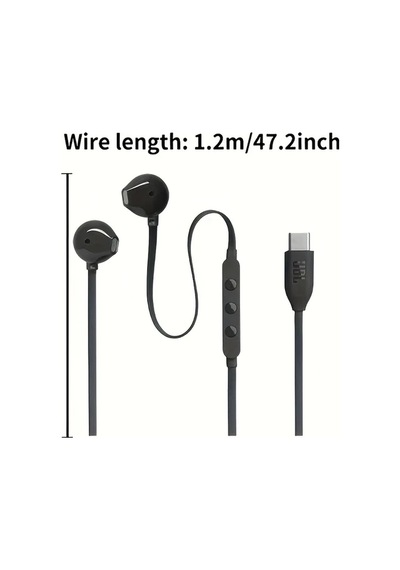 Oldfriend Jbl Tune305c Siyah Kulak İçi Kulaklık Type-c Gürültü Önleme Spor