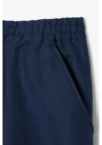 Lacoste Mens Reguler Fit Linen Blend Shorts Erkek Keten Şort Lacivert