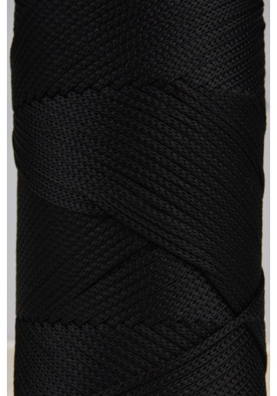 Premium 400 Gr Polyester Makrome Ipi 2 Mm 2li Set Siyah Makrame Ip Supla Çanta Ipi No:4