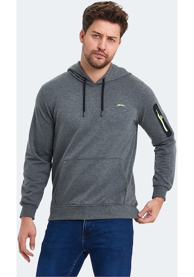 Slazenger OZZY IN Erkek Sweatshirt Koyu Gri