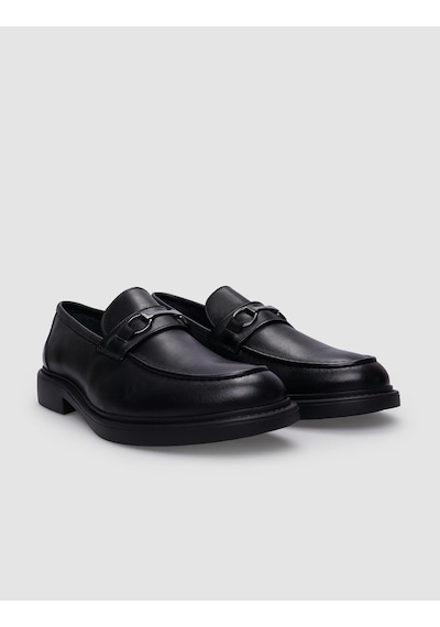 Cabani Venano %100 Hakiki Deri Siyah Tokalı Erkek Loafer